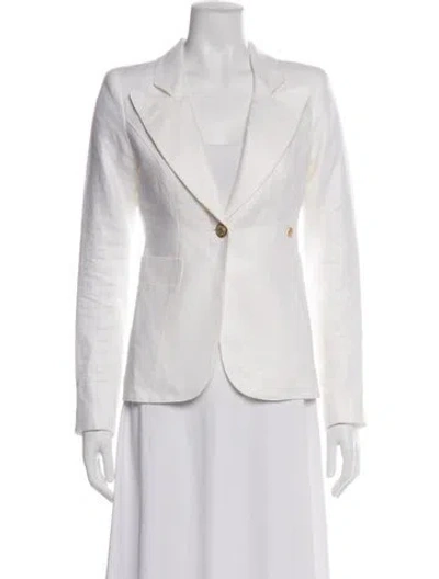 Pre-owned Smythe Linen Blazer W/ Tags In Neutral