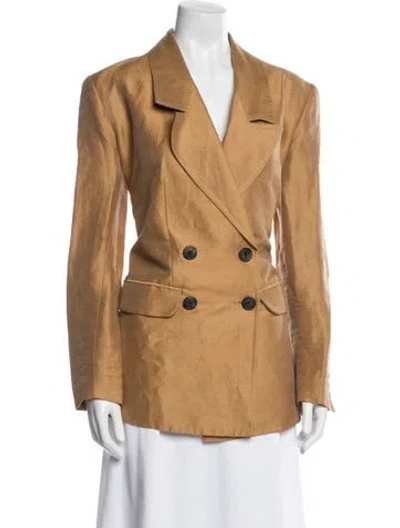 Pre-owned Smythe Linen Coat In Neutral