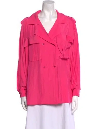 Pre-owned Smythe Long Sleeve Blouse In Pink