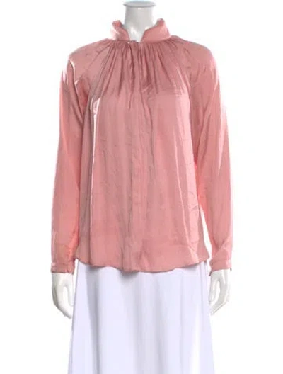 Pre-owned Smythe Long Sleeve Blouse In Pink