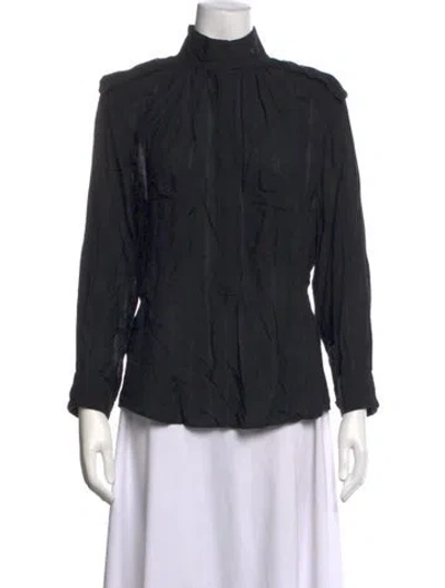 Pre-owned Smythe Long Sleeve Top In Black