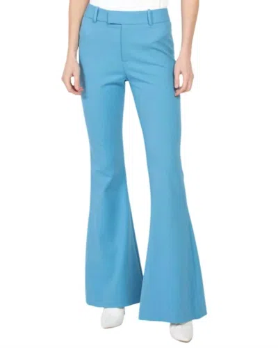 Smythe Mid-rise Stretch Bootcut Pants In Corn Flower Blue