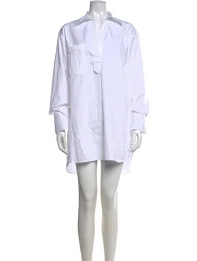 Pre-owned Smythe Mini Dress In White