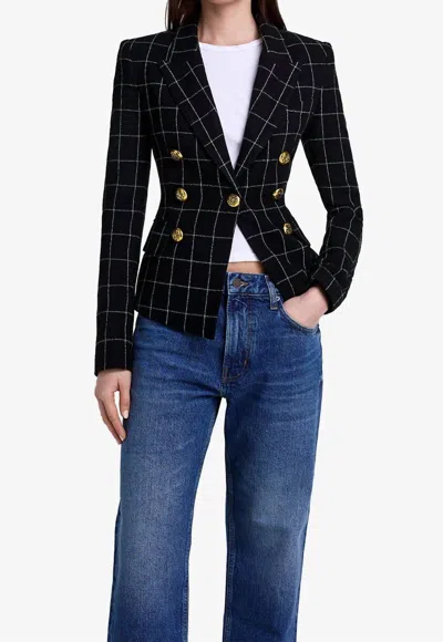 SMYTHE MINI NOT A DB BLAZER IN BLACK GRID