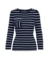 Smythe Nautical Knit Top In Blue