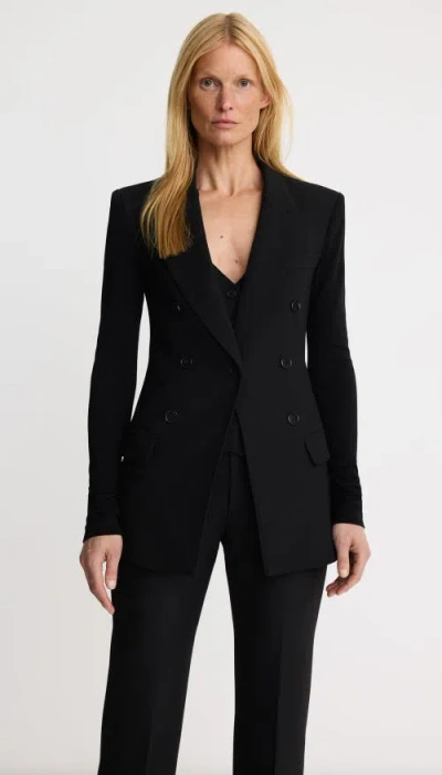 Smythe Not A Db Blazer With Jersey Sleeve In Black