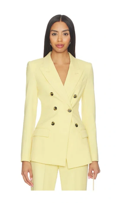 Smythe Not A Double Breasted Blazer In Yellow