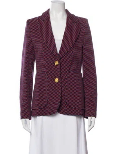 Pre-owned Smythe Nylon Striped Blazer In Multi