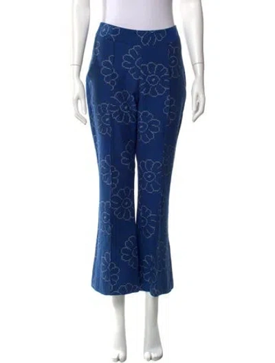 Pre-owned Smythe Nylon Wide Leg Pants W/ Tags In Blue