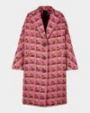 Smythe Oversized Swing Coat In Multi