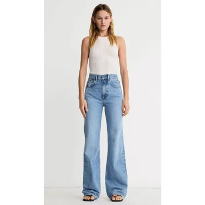 Smythe Owl High Rise Bootcut Jean In Blue