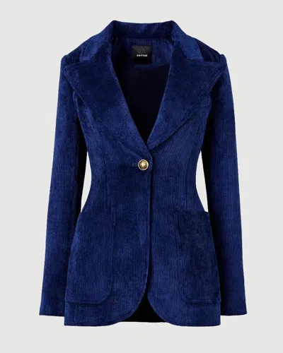 Smythe Patch Pocket Birkin Blazer In Blue
