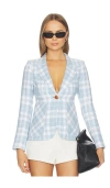 Smythe Patch Pocket Duchess Blazer In Blue