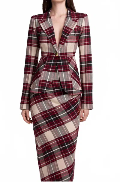 Smythe Patch Pocket Duchess Blazer In Red