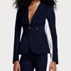 Smythe Patch Pocket Stripe Blazer In Deep Navy In Blue