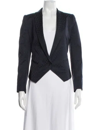 Pre-owned Smythe Patterned Blazer In Blue