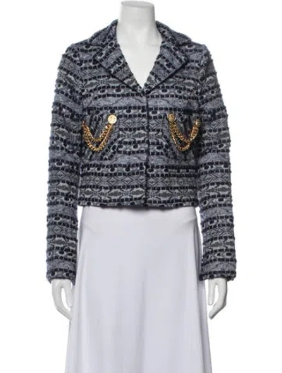 Pre-owned Smythe Patterned Blazer In Blue