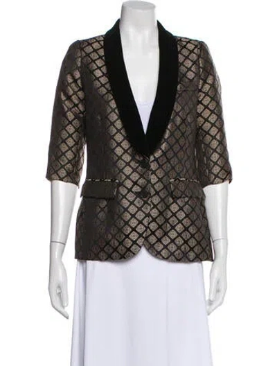 Pre-owned Smythe Patterned Blazer In Multi
