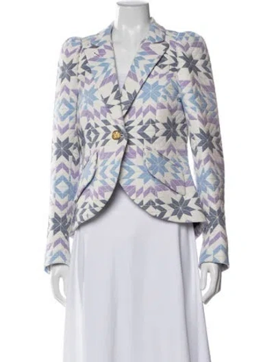 Pre-owned Smythe Patterned Blazer In Multi