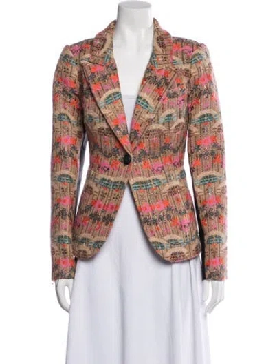 Pre-owned Smythe Patterned Blazer In Multi