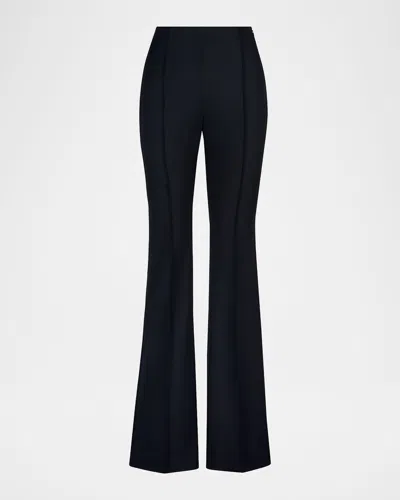 Smythe Pintuck Flare Pants In Black