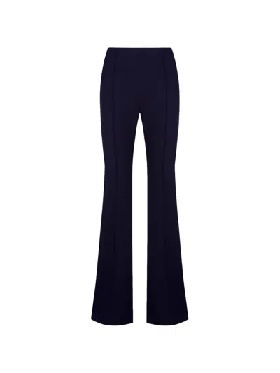 Smythe Pintuck Flared Trousers In Blue
