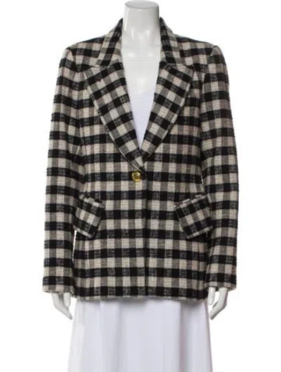 Pre-owned Smythe Plaid Print Blazer