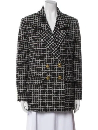 Pre-owned Smythe Plaid Print Blazer In Multi