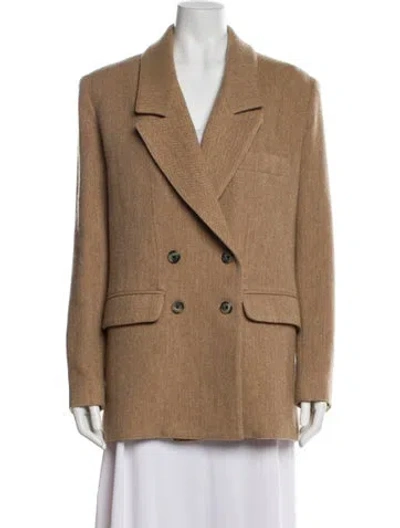 Pre-owned Smythe Plaid Print Blazer In Neutral