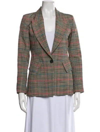 Pre-owned Smythe Plaid Print Set