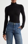Smythe Pointelle Turtleneck In Black