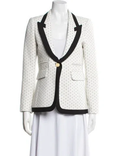 Pre-owned Smythe Polka Dot Print Blazer In Neutral