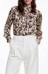 Smythe Print Button-up Shirt In Abstract Leopard