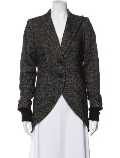 Pre-owned Smythe Printed Blazer In Black