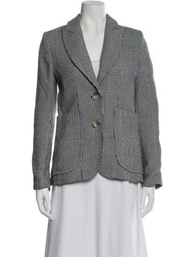 Pre-owned Smythe Printed Blazer In Gray