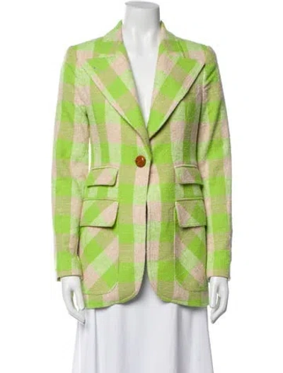 Pre-owned Smythe Printed Blazer In Green