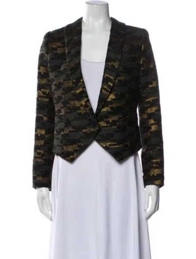 Pre-owned Smythe Printed Blazer In Green