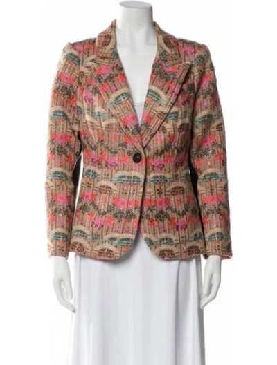 Pre-owned Smythe Printed Blazer In Neutral