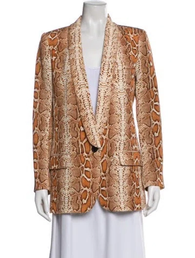 Pre-owned Smythe Printed Blazer In Neutral
