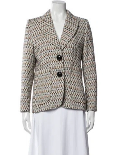 Pre-owned Smythe Printed Blazer In Neutral