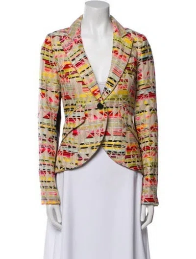 Pre-owned Smythe Printed Blazer In Neutral