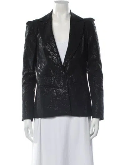 Pre-owned Smythe Printed Evening Jacket In Black