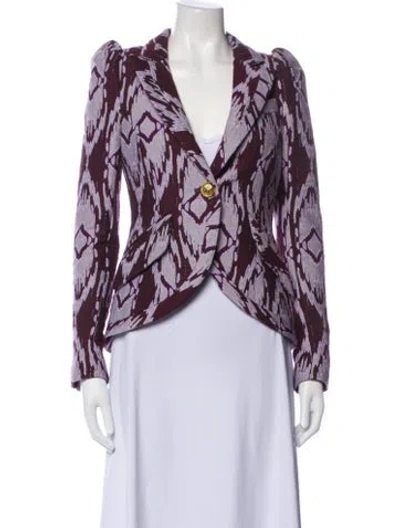 Pre-owned Smythe Printed Evening Jacket W/ Tags In Multi