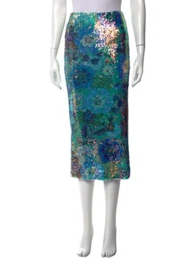 Pre-owned Smythe Printed Midi Length Skirt In Multi