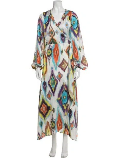 Pre-owned Smythe Printed Robe In White