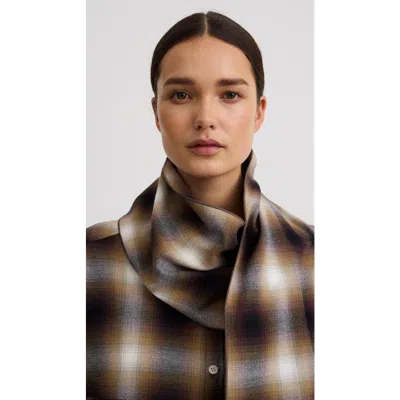 Smythe Relaxed Shirt With Detachable Scarf In Multi