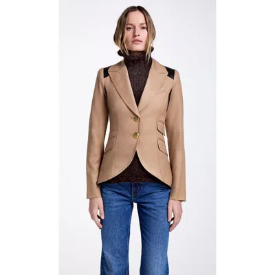 Smythe Rifle-patch Equestrian Blazer In Brown