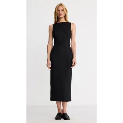 Smythe Sabrina Midi Dress In Black