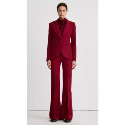 Smythe Seamed Blazer In Burgundy