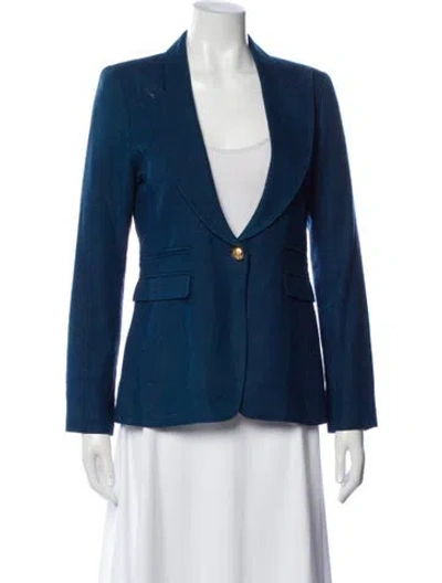 Pre-owned Smythe Silk Blazer In Blue